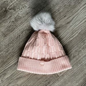 Calvin Klein Pink Pom Beanie